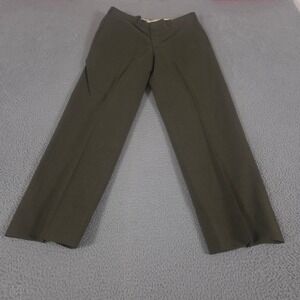 VINTAGE US Military Pants Men 34x32 Straight Leg Poly Wool Type II Trousers 70s